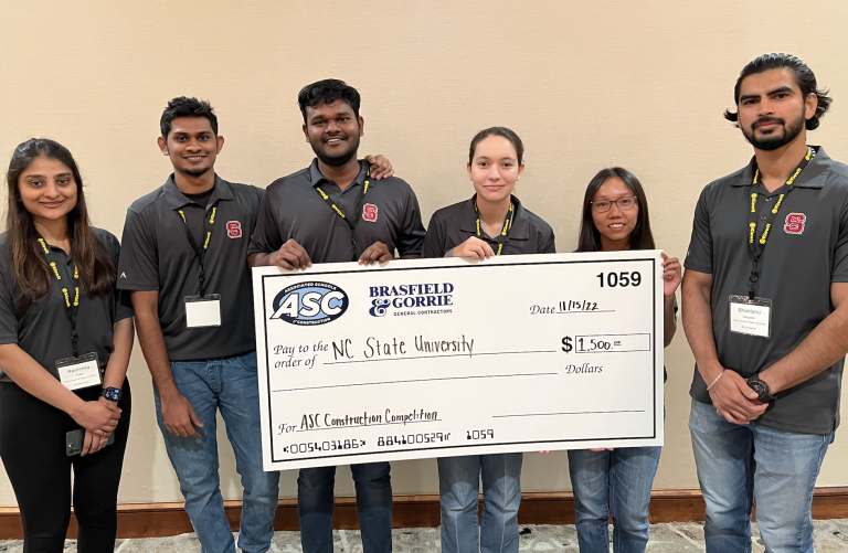 NC State Construction Alliance student group wins first in ASC