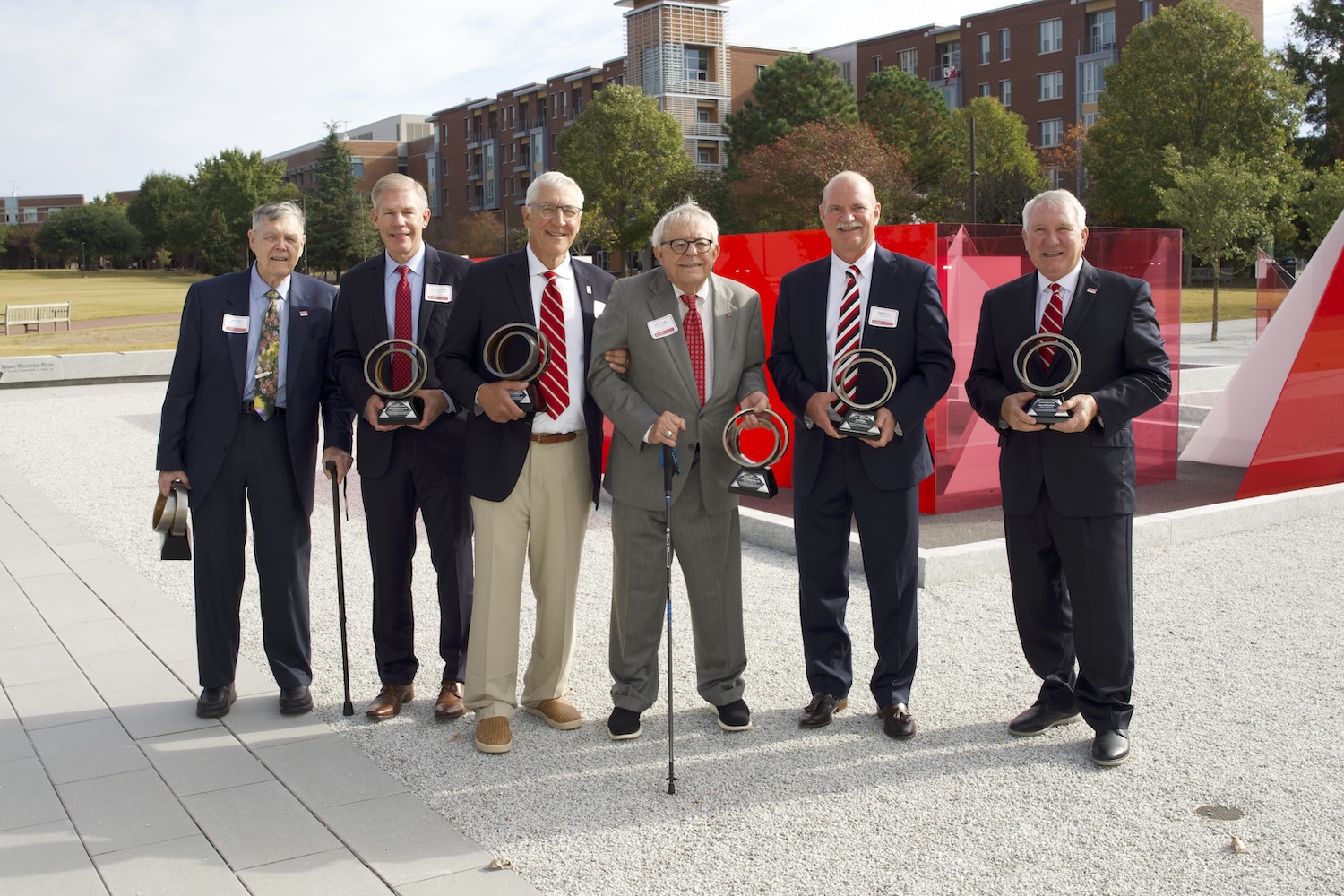 Inductees in the 2024 class for the CCEE Hall of Fame, pictured left to right: Don Kline, Chuck Cardwell, Tony Withers, Larry Goode, Pete Diggs, and Barry Gardner.